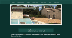 Desktop Screenshot of lesgrandsclos.fr